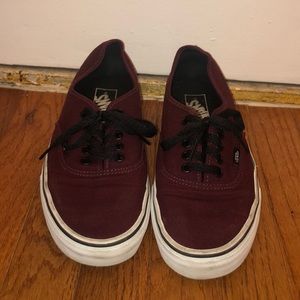 Vans Authentic Burgundy Size 7.5